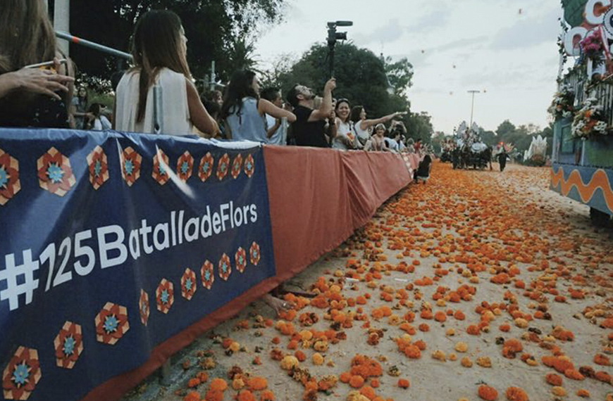 Imagen de la Batalla de Flors de València